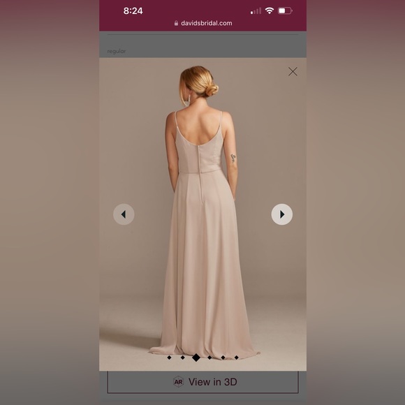 David's Bridal size size 12 sand - Picture 2 of 6